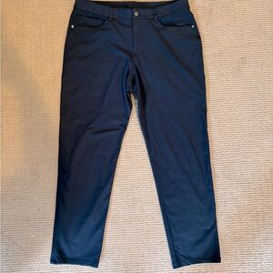 LULULEMON ABC STRAIGHT-FIT 5 POCKET PANT SIZE 34 TAILORED TO 30.5 INSEAM